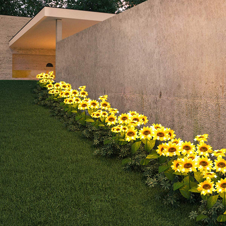 LED Solar Sunflower Lamps LED Solar Sunflower Lamps 