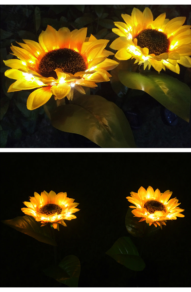 LED Solar Sunflower Lamps LED Solar Sunflower Lamps 