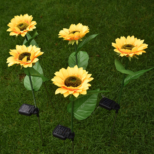 LED Solar Sunflower Lamps LED Solar Sunflower Lamps 