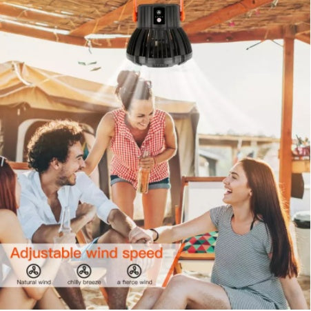 LED lighting lamps with fan