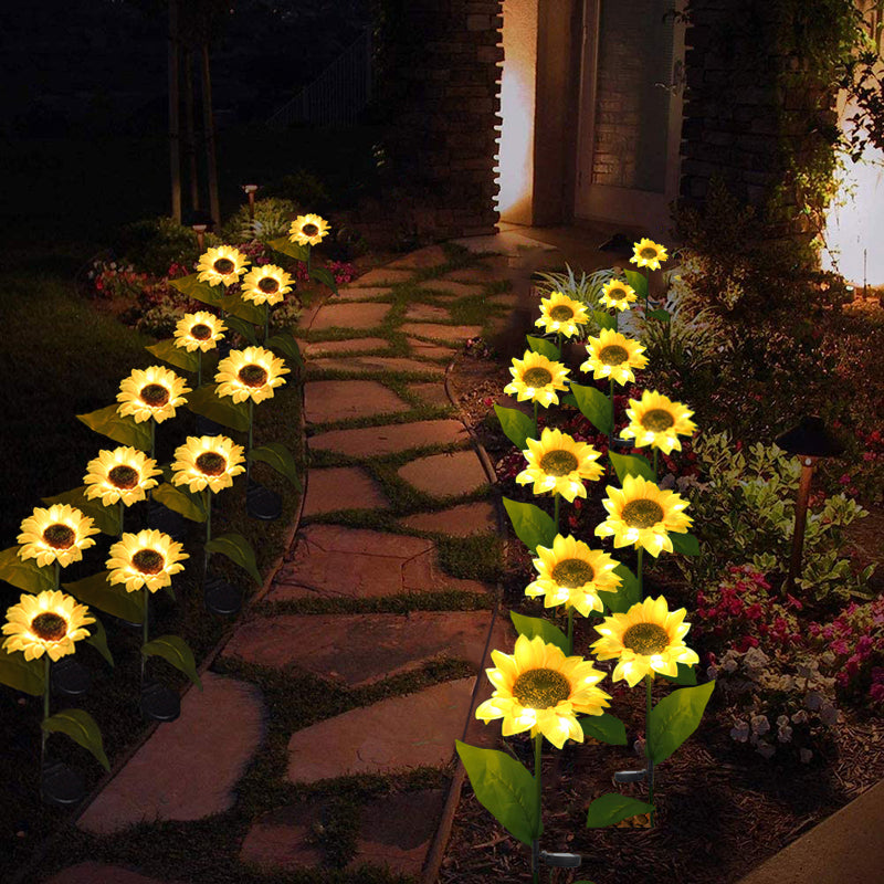 LED Solar Sunflower Lamps LED Solar Sunflower Lamps 