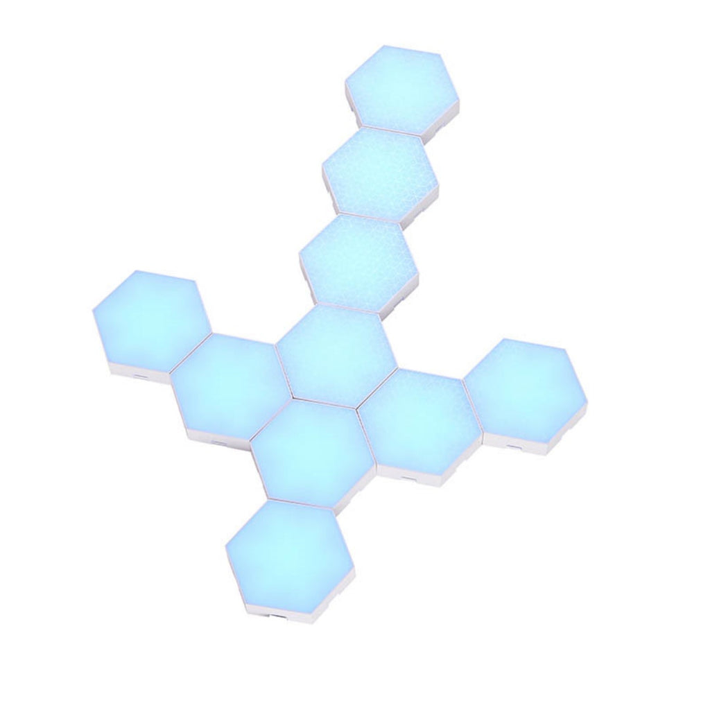 RGB hexagon LED wall lights