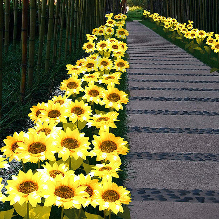 LED Solar Sunflower Lamps LED Solar Sunflower Lamps 