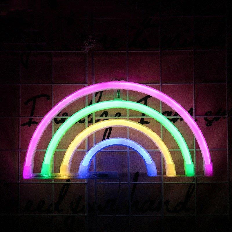 Neon Light Shape Neon Light Shape displayed in a festive scene with various light shapes on decorative trees.